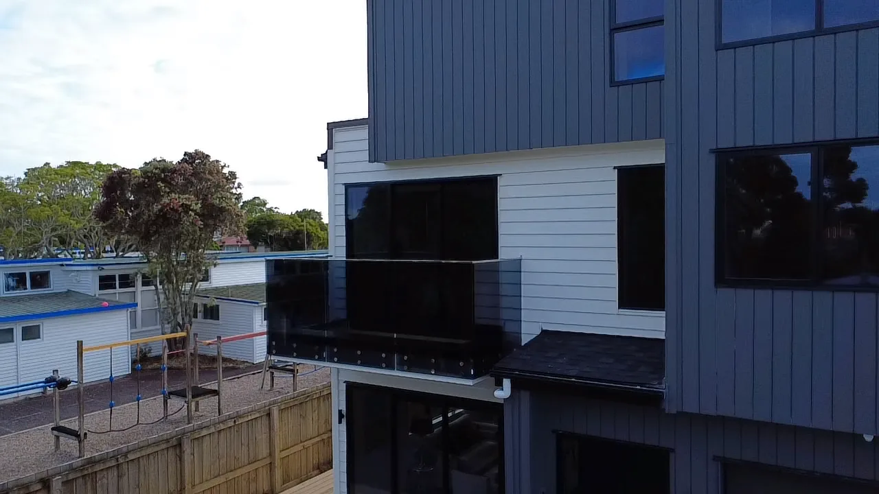 Close-up of house cladding and exterior weatherproofing